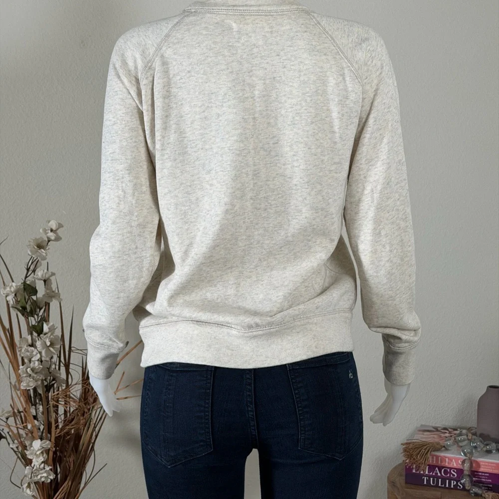 Etoile Isabel Marant Beige MILLYNY SWEATSHIRT with Black Logo - Picture 4 of 13